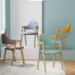 Home Nordric Arm Chair Open Back Wood Stackable Dining Room Chair with Sponge cushion Clearhalo ' kitchen&dining_furn' 'Dining Chairs' 'Dining Tables & Seating' 'dining_chair' 'furn' 'furn_dining_chair' 'Furniture' 'furniture_dining_chair' 'Kitchen & Dining Furniture' 'kitchen' 3582255