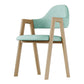 Home Nordric Arm Chair Open Back Wood Stackable Dining Room Chair with Sponge cushion Aqua 1 Piece Clearhalo ' kitchen&dining_furn' 'Dining Chairs' 'Dining Tables & Seating' 'dining_chair' 'furn' 'furn_dining_chair' 'Furniture' 'furniture_dining_chair' 'Kitchen & Dining Furniture' 'kitchen' 3582279