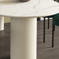 Irregular Sintered Stone Dining Table Modern Island Table with Wooden Double Pedestal Clearhalo ' dining_table' 'Dining Tables & Seating' 'Dining Tables' 'furn' 'furn_dining_table' 'Furniture' 'furniture_dining_table' 'Kitchen & Dining Furniture' 'kitchen&dining_furn' 'kitchen' 'kitchen_dining_table' 3582311