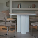 Round Dining Dinette Table Simplicity Style Tripod Base Home Furniture Clearhalo ' dining_table' 'Dining Tables & Seating' 'Dining Tables' 'furn' 'furn_dining_table' 'Furniture' 'furniture_dining_table' 'Kitchen & Dining Furniture' 'kitchen&dining_furn' 'kitchen' 'kitchen_dining_table' 3582317