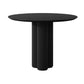 Round Dining Dinette Table Simplicity Style Tripod Base Home Furniture Black Without Chairs Clearhalo ' dining_table' 'Dining Tables & Seating' 'Dining Tables' 'furn' 'furn_dining_table' 'Furniture' 'furniture_dining_table' 'Kitchen & Dining Furniture' 'kitchen&dining_furn' 'kitchen' 'kitchen_dining_table' 3582319