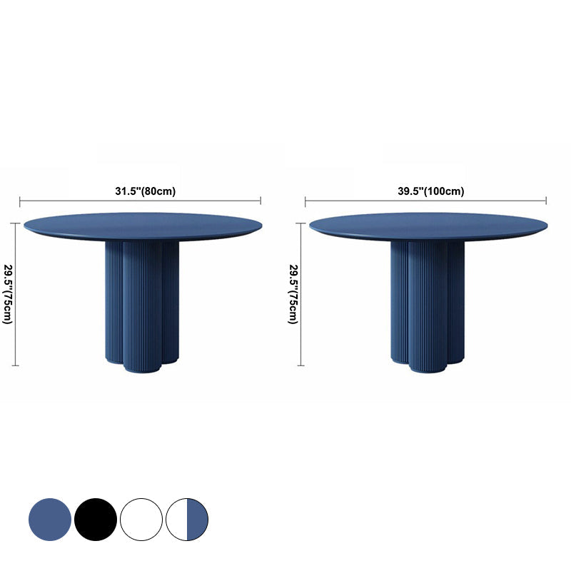 Round Dining Dinette Table Simplicity Style Tripod Base Home Furniture Clearhalo ' dining_table' 'Dining Tables & Seating' 'Dining Tables' 'furn' 'furn_dining_table' 'Furniture' 'furniture_dining_table' 'Kitchen & Dining Furniture' 'kitchen&dining_furn' 'kitchen' 'kitchen_dining_table' 3582320
