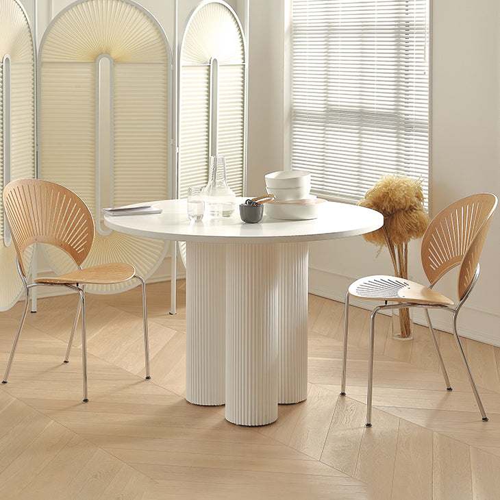 Round Dining Dinette Table Simplicity Style Tripod Base Home Furniture Clearhalo ' dining_table' 'Dining Tables & Seating' 'Dining Tables' 'furn' 'furn_dining_table' 'Furniture' 'furniture_dining_table' 'Kitchen & Dining Furniture' 'kitchen&dining_furn' 'kitchen' 'kitchen_dining_table' 3582325