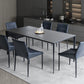 Modern Style Home Rectangular Sintered Stone Dining Table 4 Legs Table in Grey Clearhalo ' dining_table' 'Dining Tables & Seating' 'Dining Tables' 'furn' 'furn_dining_table' 'Furniture' 'furniture_dining_table' 'Kitchen & Dining Furniture' 'kitchen&dining_furn' 'kitchen' 'kitchen_dining_table' 3582326