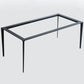 Modern Style Home Rectangular Sintered Stone Dining Table 4 Legs Table in Grey Clearhalo ' dining_table' 'Dining Tables & Seating' 'Dining Tables' 'furn' 'furn_dining_table' 'Furniture' 'furniture_dining_table' 'Kitchen & Dining Furniture' 'kitchen&dining_furn' 'kitchen' 'kitchen_dining_table' 3582334