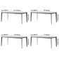 Modern Style Home Rectangular Sintered Stone Dining Table 4 Legs Table in Grey Clearhalo ' dining_table' 'Dining Tables & Seating' 'Dining Tables' 'furn' 'furn_dining_table' 'Furniture' 'furniture_dining_table' 'Kitchen & Dining Furniture' 'kitchen&dining_furn' 'kitchen' 'kitchen_dining_table' 3582335
