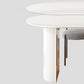 Irregular Sintered Stone Dining Table Modern Island Table with Double Pedestal Clearhalo ' dining_table' 'Dining Tables & Seating' 'Dining Tables' 'furn' 'furn_dining_table' 'Furniture' 'furniture_dining_table' 'Kitchen & Dining Furniture' 'kitchen&dining_furn' 'kitchen' 'kitchen_dining_table' 3582364