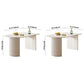Irregular Sintered Stone Dining Table Modern Island Table with Double Pedestal Clearhalo ' dining_table' 'Dining Tables & Seating' 'Dining Tables' 'furn' 'furn_dining_table' 'Furniture' 'furniture_dining_table' 'Kitchen & Dining Furniture' 'kitchen&dining_furn' 'kitchen' 'kitchen_dining_table' 3582366