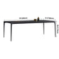 Sintered Stone Black Dining Table Modern Style 4 Legs Table for Dining Room Clearhalo ' dining_table' 'Dining Tables & Seating' 'Dining Tables' 'furn' 'furn_dining_table' 'Furniture' 'furniture_dining_table' 'Kitchen & Dining Furniture' 'kitchen&dining_furn' 'kitchen' 'kitchen_dining_table' 3582375