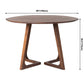 Round Pedestal Casual Dining Table Brown Tone Fixed Table with Pinewood Solid Wood Clearhalo ' dining_table' 'Dining Tables & Seating' 'Dining Tables' 'furn' 'furn_dining_table' 'Furniture' 'furniture_dining_table' 'Kitchen & Dining Furniture' 'kitchen&dining_furn' 'kitchen' 'kitchen_dining_table' 3582382