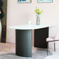Irregular Sintered Stone Dining Table Modern Island Table with Double Pedestal for Restaurant Clearhalo ' dining_table' 'Dining Tables & Seating' 'Dining Tables' 'furn' 'furn_dining_table' 'Furniture' 'furniture_dining_table' 'Kitchen & Dining Furniture' 'kitchen&dining_furn' 'kitchen' 'kitchen_dining_table' 3582403