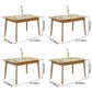 Modern Rubberwood Rectangular Dining Table Solid Wood Table in Wood Color Clearhalo ' dining_table' 'Dining Tables & Seating' 'Dining Tables' 'furn' 'furn_dining_table' 'Furniture' 'furniture_dining_table' 'Kitchen & Dining Furniture' 'kitchen&dining_furn' 'kitchen' 'kitchen_dining_table' 3582428