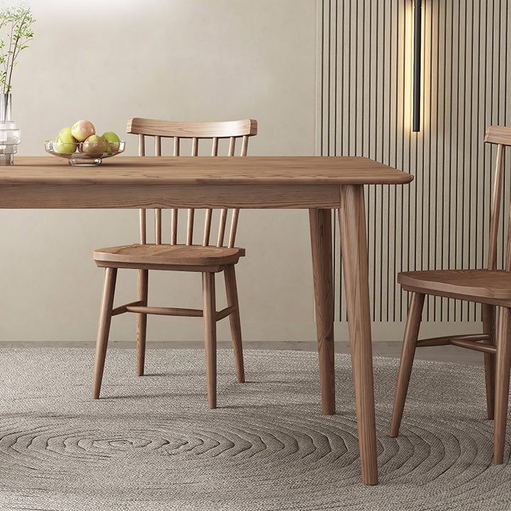 Rectangle Ash Solid Wood Table Modern Dining Table with 4 Legs for Restaurant Clearhalo ' dining_table' 'Dining Tables & Seating' 'Dining Tables' 'furn' 'furn_dining_table' 'Furniture' 'furniture_dining_table' 'Kitchen & Dining Furniture' 'kitchen&dining_furn' 'kitchen' 'kitchen_dining_table' 3582433