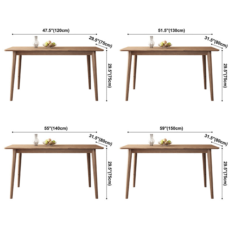 Rectangle Ash Solid Wood Table Modern Dining Table with 4 Legs for Restaurant Clearhalo ' dining_table' 'Dining Tables & Seating' 'Dining Tables' 'furn' 'furn_dining_table' 'Furniture' 'furniture_dining_table' 'Kitchen & Dining Furniture' 'kitchen&dining_furn' 'kitchen' 'kitchen_dining_table' 3582439