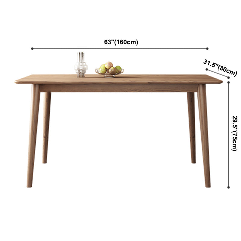 Rectangle Ash Solid Wood Table Modern Dining Table with 4 Legs for Restaurant Clearhalo ' dining_table' 'Dining Tables & Seating' 'Dining Tables' 'furn' 'furn_dining_table' 'Furniture' 'furniture_dining_table' 'Kitchen & Dining Furniture' 'kitchen&dining_furn' 'kitchen' 'kitchen_dining_table' 3582440