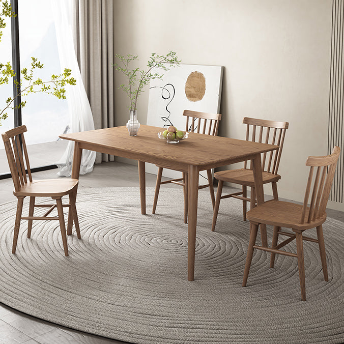 Rectangle Ash Solid Wood Table Modern Dining Table with 4 Legs for Restaurant Clearhalo ' dining_table' 'Dining Tables & Seating' 'Dining Tables' 'furn' 'furn_dining_table' 'Furniture' 'furniture_dining_table' 'Kitchen & Dining Furniture' 'kitchen&dining_furn' 'kitchen' 'kitchen_dining_table' 3582443