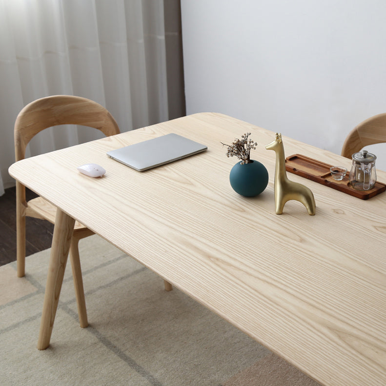 Rectangle Pine Solid Wood Table Modern Dining Table with 4 Legs for Restaurant Clearhalo ' dining_table' 'Dining Tables & Seating' 'Dining Tables' 'furn' 'furn_dining_table' 'Furniture' 'furniture_dining_table' 'Kitchen & Dining Furniture' 'kitchen&dining_furn' 'kitchen' 'kitchen_dining_table' 3582450