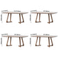 Contemporary Style Solid Wood Rectangle Dining Table Sled Base Table for Home Clearhalo ' dining_table' 'Dining Tables & Seating' 'Dining Tables' 'furn' 'furn_dining_table' 'Furniture' 'furniture_dining_table' 'Kitchen & Dining Furniture' 'kitchen&dining_furn' 'kitchen' 'kitchen_dining_table' 3582459