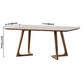 Contemporary Style Solid Wood Rectangle Dining Table Sled Base Table for Home Clearhalo ' dining_table' 'Dining Tables & Seating' 'Dining Tables' 'furn' 'furn_dining_table' 'Furniture' 'furniture_dining_table' 'Kitchen & Dining Furniture' 'kitchen&dining_furn' 'kitchen' 'kitchen_dining_table' 3582460