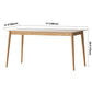 Modern Sintered Stone Dining Table Rectangular Table with Solid Wood Four-leg Clearhalo ' dining_table' 'Dining Tables & Seating' 'Dining Tables' 'furn' 'furn_dining_table' 'Furniture' 'furniture_dining_table' 'Kitchen & Dining Furniture' 'kitchen&dining_furn' 'kitchen' 'kitchen_dining_table' 3582481