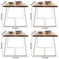 Minimalist Wood Rectangle Shape Dining Table Kitchen Standard Dining Table with Trestle Base Clearhalo ' dining_table' 'Dining Tables & Seating' 'Dining Tables' 'furn' 'furn_dining_table' 'Furniture' 'furniture_dining_table' 'Kitchen & Dining Furniture' 'kitchen&dining_furn' 'kitchen' 'kitchen_dining_table' 3582492