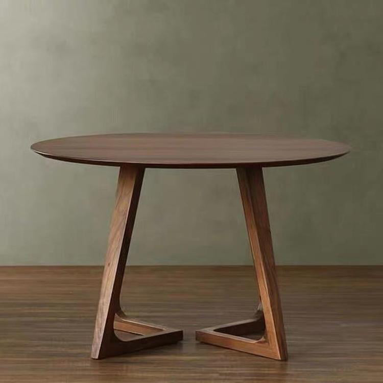 Modern Style Solid Wood Dining Table Double Pedestal Table for Kitchen Home Clearhalo ' dining_table' 'Dining Tables & Seating' 'Dining Tables' 'furn' 'furn_dining_table' 'Furniture' 'furniture_dining_table' 'Kitchen & Dining Furniture' 'kitchen&dining_furn' 'kitchen' 'kitchen_dining_table' 3582520