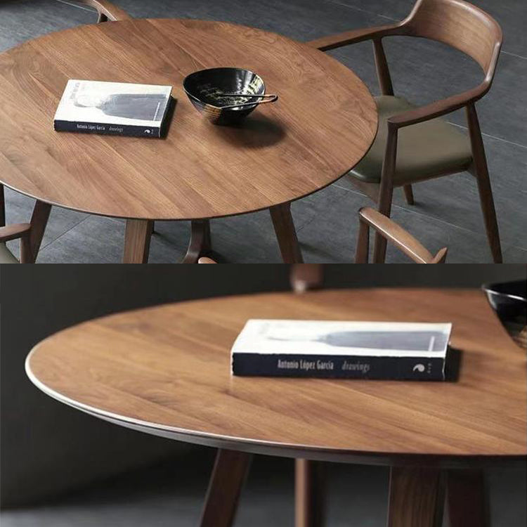 Modern Style Solid Wood Dining Table Double Pedestal Table for Kitchen Home Clearhalo ' dining_table' 'Dining Tables & Seating' 'Dining Tables' 'furn' 'furn_dining_table' 'Furniture' 'furniture_dining_table' 'Kitchen & Dining Furniture' 'kitchen&dining_furn' 'kitchen' 'kitchen_dining_table' 3582525