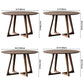Modern Style Solid Wood Dining Table Double Pedestal Table for Kitchen Home Clearhalo ' dining_table' 'Dining Tables & Seating' 'Dining Tables' 'furn' 'furn_dining_table' 'Furniture' 'furniture_dining_table' 'Kitchen & Dining Furniture' 'kitchen&dining_furn' 'kitchen' 'kitchen_dining_table' 3582527