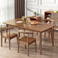 Rectangle Modern Dining Table Brown Tone Fixed Table with Rubberwood Solid Wood Clearhalo ' dining_table' 'Dining Tables & Seating' 'Dining Tables' 'furn' 'furn_dining_table' 'Furniture' 'furniture_dining_table' 'Kitchen & Dining Furniture' 'kitchen&dining_furn' 'kitchen' 'kitchen_dining_table' 3582531