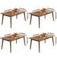Rectangle Modern Dining Table Brown Tone Fixed Table with Rubberwood Solid Wood Clearhalo ' dining_table' 'Dining Tables & Seating' 'Dining Tables' 'furn' 'furn_dining_table' 'Furniture' 'furniture_dining_table' 'Kitchen & Dining Furniture' 'kitchen&dining_furn' 'kitchen' 'kitchen_dining_table' 3582533