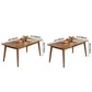 Rectangle Modern Dining Table Brown Tone Fixed Table with Rubberwood Solid Wood Clearhalo ' dining_table' 'Dining Tables & Seating' 'Dining Tables' 'furn' 'furn_dining_table' 'Furniture' 'furniture_dining_table' 'Kitchen & Dining Furniture' 'kitchen&dining_furn' 'kitchen' 'kitchen_dining_table' 3582534