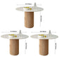Solid Wood Pedestal Dining Site Table Simplicity Style Round Dinette Table Clearhalo ' dining_table' 'Dining Tables & Seating' 'Dining Tables' 'furn' 'furn_dining_table' 'Furniture' 'furniture_dining_table' 'Kitchen & Dining Furniture' 'kitchen&dining_furn' 'kitchen' 'kitchen_dining_table' 3582553