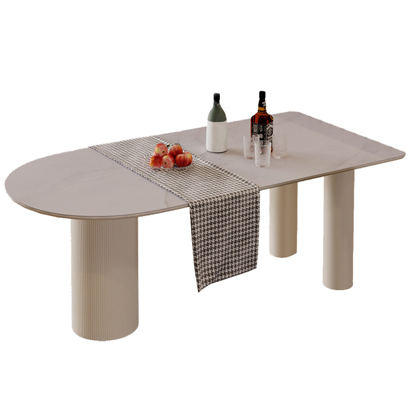 Metal Contemporary Free Form Dining Table Marble Top Table for Dining Room and Kitchen White Without Chairs Clearhalo ' dining_table' 'Dining Tables & Seating' 'Dining Tables' 'furn' 'furn_dining_table' 'Furniture' 'furniture_dining_table' 'Kitchen & Dining Furniture' 'kitchen&dining_furn' 'kitchen' 'kitchen_dining_table' 3582567
