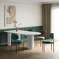Metal Contemporary Free Form Dining Table Marble Top Table for Dining Room and Kitchen Clearhalo ' dining_table' 'Dining Tables & Seating' 'Dining Tables' 'furn' 'furn_dining_table' 'Furniture' 'furniture_dining_table' 'Kitchen & Dining Furniture' 'kitchen&dining_furn' 'kitchen' 'kitchen_dining_table' 3582572