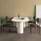 Metal Contemporary Free Form Dining Table Marble Top Table for Dining Room and Kitchen Clearhalo ' dining_table' 'Dining Tables & Seating' 'Dining Tables' 'furn' 'furn_dining_table' 'Furniture' 'furniture_dining_table' 'Kitchen & Dining Furniture' 'kitchen&dining_furn' 'kitchen' 'kitchen_dining_table' 3582576