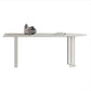 Irregular Sintered Stone Dining Table Modern Island Table with White/Black Double Pedestal Clearhalo ' dining_table' 'Dining Tables & Seating' 'Dining Tables' 'furn' 'furn_dining_table' 'Furniture' 'furniture_dining_table' 'Kitchen & Dining Furniture' 'kitchen&dining_furn' 'kitchen' 'kitchen_dining_table' 3582584