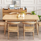Modern Style Rectangle Wood Kitchen Dining Table Rubberwood Table with 4 Legs Clearhalo ' dining_table' 'Dining Tables & Seating' 'Dining Tables' 'furn' 'furn_dining_table' 'Furniture' 'furniture_dining_table' 'Kitchen & Dining Furniture' 'kitchen&dining_furn' 'kitchen' 'kitchen_dining_table' 3582603