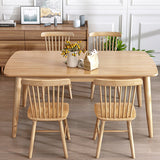 Modern Style Rectangle Wood Kitchen Dining Table Rubberwood Table with 4 Legs Clearhalo ' dining_table' 'Dining Tables & Seating' 'Dining Tables' 'furn' 'furn_dining_table' 'Furniture' 'furniture_dining_table' 'Kitchen & Dining Furniture' 'kitchen&dining_furn' 'kitchen' 'kitchen_dining_table' 3582605