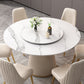 Stone Pedestal Table Contemporary Round Dining Table for Dinner Kitchen Home Lazy Susan Without Chairs Clearhalo ' dining_table' 'Dining Tables & Seating' 'Dining Tables' 'furn' 'furn_dining_table' 'Furniture' 'furniture_dining_table' 'Kitchen & Dining Furniture' 'kitchen&dining_furn' 'kitchen' 'kitchen_dining_table' 3582610
