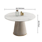 Stone Pedestal Table Contemporary Round Dining Table for Dinner Kitchen Home Clearhalo ' dining_table' 'Dining Tables & Seating' 'Dining Tables' 'furn' 'furn_dining_table' 'Furniture' 'furniture_dining_table' 'Kitchen & Dining Furniture' 'kitchen&dining_furn' 'kitchen' 'kitchen_dining_table' 3582617