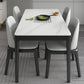 Modern Sintered Stone Dining Table Rectangular Table with Wood Four-leg Clearhalo ' dining_table' 'Dining Tables & Seating' 'Dining Tables' 'furn' 'furn_dining_table' 'Furniture' 'furniture_dining_table' 'Kitchen & Dining Furniture' 'kitchen&dining_furn' 'kitchen' 'kitchen_dining_table' 3582638