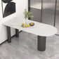 Metal Modern Free Form Table Sintered Stone Table for Dining Room and Kitchen Clearhalo ' dining_table' 'Dining Tables & Seating' 'Dining Tables' 'furn' 'furn_dining_table' 'Furniture' 'furniture_dining_table' 'Kitchen & Dining Furniture' 'kitchen&dining_furn' 'kitchen' 'kitchen_dining_table' 3582654
