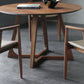 Contemporary Style Round Solid Wood Table Sled Base Dining Table for Home Clearhalo ' dining_table' 'Dining Tables & Seating' 'Dining Tables' 'furn' 'furn_dining_table' 'Furniture' 'furniture_dining_table' 'Kitchen & Dining Furniture' 'kitchen&dining_furn' 'kitchen' 'kitchen_dining_table' 3582657