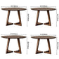 Contemporary Style Round Solid Wood Table Sled Base Dining Table for Home Clearhalo ' dining_table' 'Dining Tables & Seating' 'Dining Tables' 'furn' 'furn_dining_table' 'Furniture' 'furniture_dining_table' 'Kitchen & Dining Furniture' 'kitchen&dining_furn' 'kitchen' 'kitchen_dining_table' 3582662