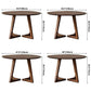 Contemporary Style Round Solid Wood Table Sled Base Dining Table for Home Clearhalo ' dining_table' 'Dining Tables & Seating' 'Dining Tables' 'furn' 'furn_dining_table' 'Furniture' 'furniture_dining_table' 'Kitchen & Dining Furniture' 'kitchen&dining_furn' 'kitchen' 'kitchen_dining_table' 3582663