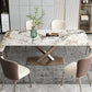 Metal Contemporary Rectangular Dining Table Sintered Stone Table for Dining Room and Kitchen Clearhalo ' dining_table' 'Dining Tables & Seating' 'Dining Tables' 'furn' 'furn_dining_table' 'Furniture' 'furniture_dining_table' 'Kitchen & Dining Furniture' 'kitchen&dining_furn' 'kitchen' 'kitchen_dining_table' 3582667