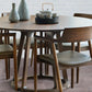 Round Pedestal Dining Site Table Contemporary Dinette Table with Pine Solid Wood Clearhalo ' dining_table' 'Dining Tables & Seating' 'Dining Tables' 'furn' 'furn_dining_table' 'Furniture' 'furniture_dining_table' 'Kitchen & Dining Furniture' 'kitchen&dining_furn' 'kitchen' 'kitchen_dining_table' 3582679