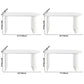Free Form White Dining Table Sintered Stone Table Contemporary with Double Pedestal Clearhalo ' dining_table' 'Dining Tables & Seating' 'Dining Tables' 'furn' 'furn_dining_table' 'Furniture' 'furniture_dining_table' 'Kitchen & Dining Furniture' 'kitchen&dining_furn' 'kitchen' 'kitchen_dining_table' 3582689