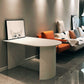 Metal Contemporary Free Form Table Sintered Stone Dining Table for Dining Room and Kitchen Clearhalo ' dining_table' 'Dining Tables & Seating' 'Dining Tables' 'furn' 'furn_dining_table' 'Furniture' 'furniture_dining_table' 'Kitchen & Dining Furniture' 'kitchen&dining_furn' 'kitchen' 'kitchen_dining_table' 3582692