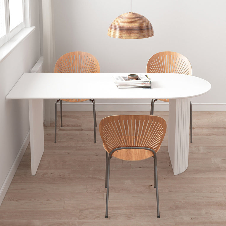 Metal Contemporary Free Form Table Sintered Stone Dining Table for Dining Room and Kitchen Clearhalo ' dining_table' 'Dining Tables & Seating' 'Dining Tables' 'furn' 'furn_dining_table' 'Furniture' 'furniture_dining_table' 'Kitchen & Dining Furniture' 'kitchen&dining_furn' 'kitchen' 'kitchen_dining_table' 3582693